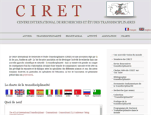 Tablet Screenshot of ciret-transdisciplinarity.org